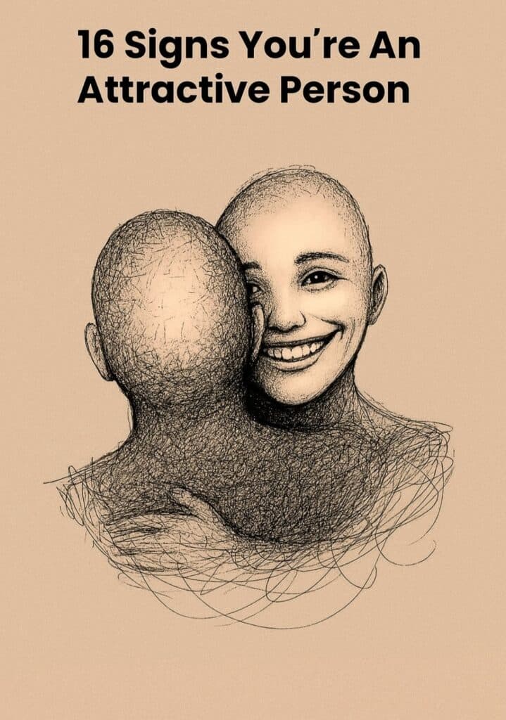 Attractive person with calm and confident presence